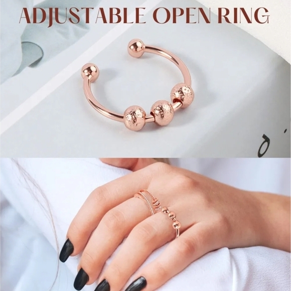 3PCs Spinner Ring Fidget Ring Anxiety Ring - Picture 2 of 8